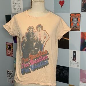 The Beatles Cream Short Sleeve Tee with Graphic Print